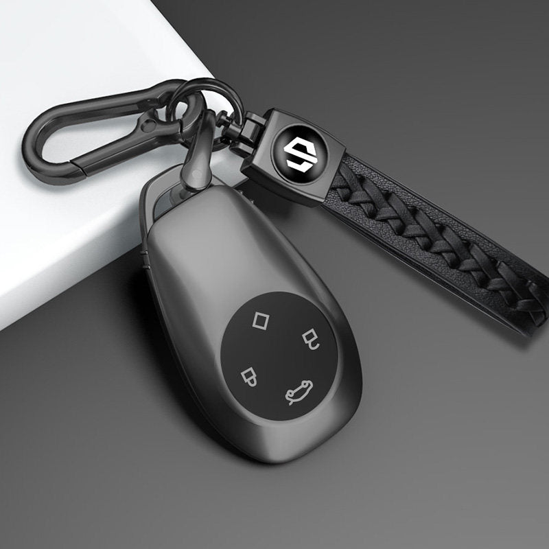 Grey TPU Car Key Cover Case Shell Holder for Leapmotor T03 C01 C10 B01 - EVUPUP For Leapmotor