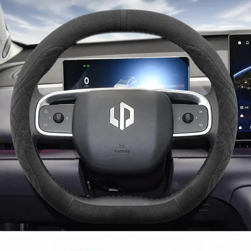 Suede Leather Car Steering Wheel Cover for Leapmotor C10 C16 - Leapmotor Accessories