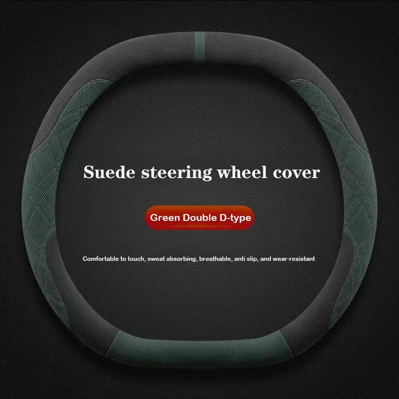 Suede Leather Car Steering Wheel Cover for Leapmotor C10 C16 - Leapmotor Accessories