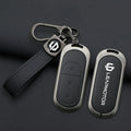 Zinc Alloy Leather Car Remote Key Case Cover For Leapmotor - Leapmotor Accessories